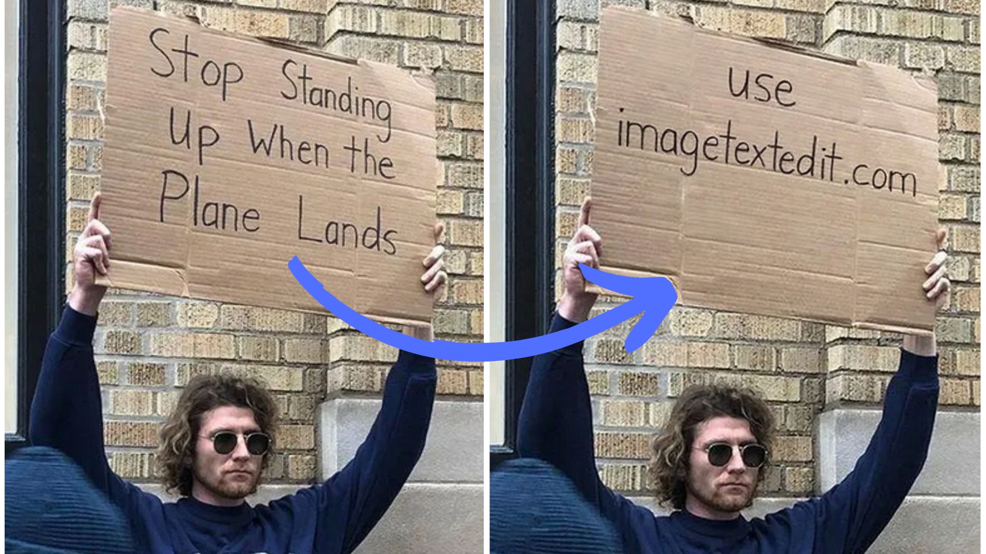 Before and after comparison